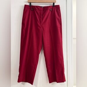 Banana Republic soft Red Trousers Ankle length Petite 14